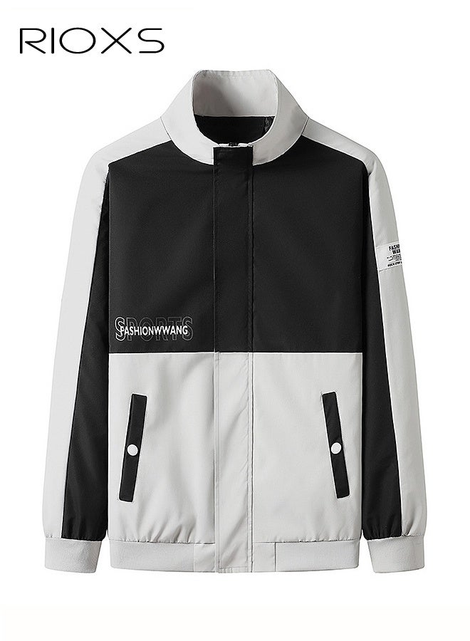 ريوكس تصميم أنيق لطوق رفع وسحابة كاملة والأصداف والحاشية للحصول على جيوب جانبية ملائمة أكثر ملاءمة لتخزين الأشياء الشخصية بشكل ملائم سترات ذات تصميم كلاسيكي للربيع والخريف والشتاء، مثالية للملابس غير الرسمية، الأعمال، المواعيد والحفلات أو الأنشطة الخارجية مثل التنزه، التنزه، الركض، ركوب الدراجات، الجولف، السفر وهلم جرا. - Image 5